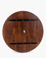 Solid Oak Table Top - 120Cm Dia, Dark Oak
