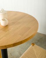 Solid Oak Table Top - 80Cm Dia, Natural