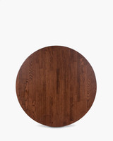 Cintesi Solid Oak Table Top - 90Cm Dia, Dark Oak 