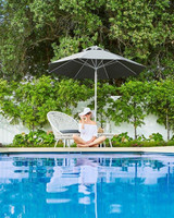 SHADE 7 VENICE UMBRELLA - 2.6M OCTAGONAL, CHARCOAL R770