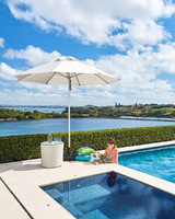 SHADE 7 VENICE UMBRELLA - 2.6M OCTAGONAL, OFF WHITE