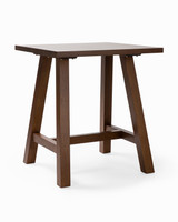 Idaho Oak Bar Leaner - 80X80Cm 90H, Dark Oak