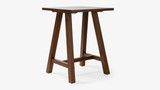 Cintesi Idaho Oak Bar Leaner - 80X80Cm 105H, Dark Oak 