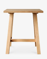 Idaho Oak Bar Leaner - 80X80Cm 105H, Natural