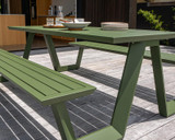 Cintesi Tahoe Outdoor Picnic Table - 200X83Cm, Forest Green 