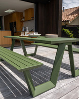 Cintesi Tahoe Outdoor Picnic Table - 240X83Cm, Forest Green 