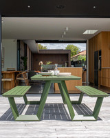 Cintesi Tahoe Outdoor Picnic Table - 240X83Cm, Forest Green 