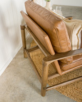 Aspen Leather Armchair - Espresso Frame, Nutt Tan
