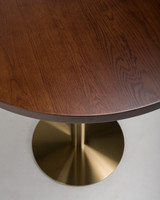 Wyoming Oak Round Table Top - 60cm, Dark Oak