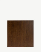 Wyoming Oak Square Table Top - 80cm, Dark Oak