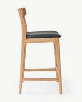 Eliza Bar Stool - Natural Oak, 65Cm