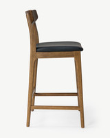 Eliza Bar Stool - Dark Oak, 65Cm