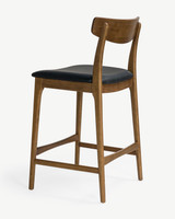 Eliza Bar Stool - Dark Oak, 65Cm