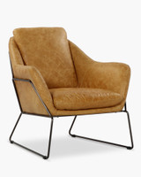 Harold Leather Tub Chair - Rum