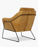 Harold Leather Tub Chair - Rum