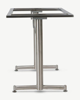 Cintesi Lucca Folding Double Table Base - Stainless Steel 