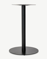 Cintesi Hydra Round Bar Leaner Base - 58 Dia X 90Cm H, Black 