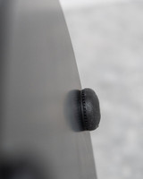 Hydra Round Bar Leaner Base - 58 Dia X 90Cm H, Black