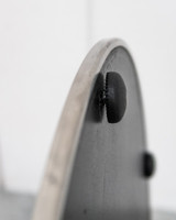 Orion Round Bar Leaner Base - 58cm x 90H, Stainless Steel