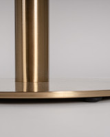 Orion Round Bar Leaner Base - 50cm x 105H, Brushed Brass