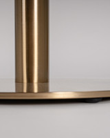 Cintesi Orion Round Bar Leaner Base - 50cm x 90H, Brushed Brass 