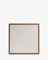 Oslo Table Top - 80Cm Square, Snow, Dark Oak
