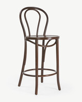 Twist Bentwood Bar Stool - Walnut, 65Cm Classic