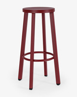 Soda Aluminium Bar Stool - Brick, 75Cm