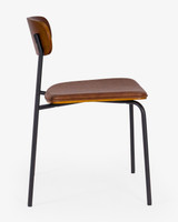 Neal Chair - Dark Wood & Chestnut