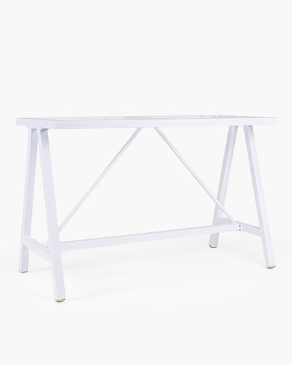 Harper Aluminium Bar Leaner Base - 1590*790*1050H, White