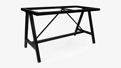 Harper Aluminium Bar Leaner Base - 1590*790*90H, Black