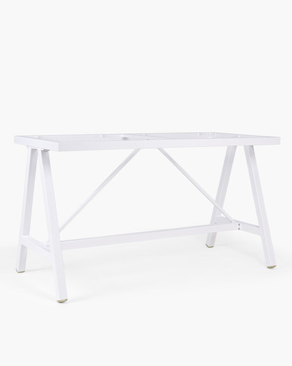 Harper Aluminium Bar Leaner Base - 1590*790*90H, White