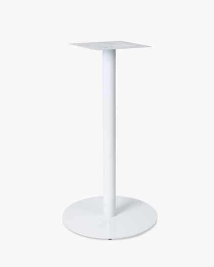 Hydra Round Bar Leaner Base - 58 Dia X 105Cm H - White