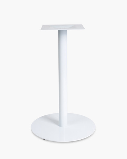 Hydra Round Bar Leaner Base - 58 Dia X 90Cm H, White