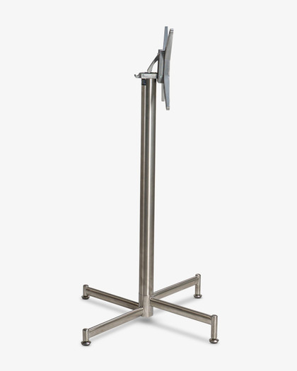 Lucca Folding Bar Leane Base - 75cm x 1050H, Stainless Steel