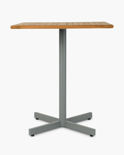 Star Aluminium Bar Leaner Base - 105H, Silver