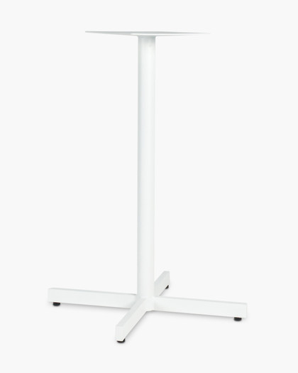 Star Aluminium Bar Leaner Base - 105H, White