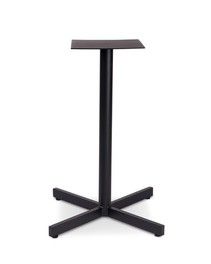 Star Aluminium Bar Leaner Base - 90H, Black