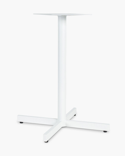 Star Aluminium Bar Leaner Base - 90H, White
