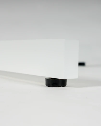 Star Aluminium Bar Leaner Base - 90H, White