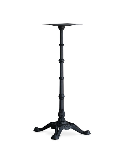 Ted Ornate Bar Leaner Base - 105H, Black