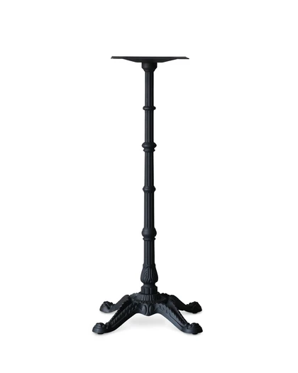 Ted Ornate Bar Leaner Base - 105H, Black