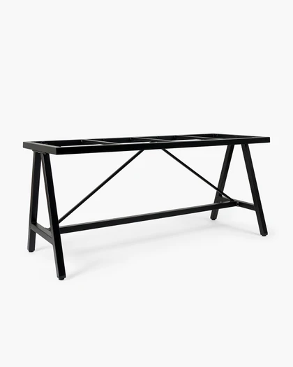 Harper Aluminium Bar Leaner Base - 1990*790*90H, Black