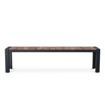Karaka Outdoor Bench - 180X40Cm, Charcoal