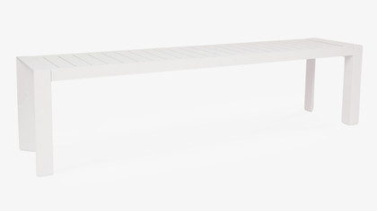 Raglan Outdoor Bench - 180X40Cm, White