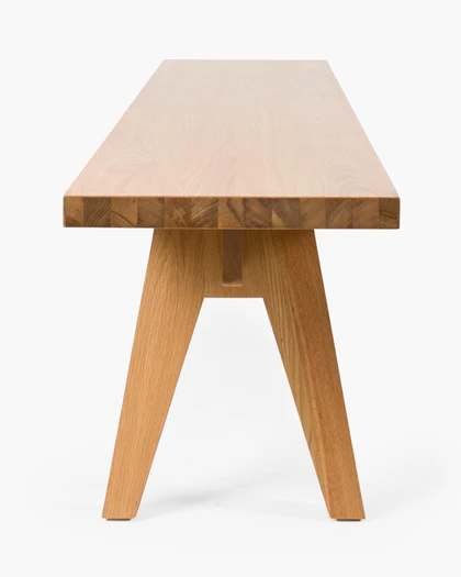 Stockholm Oak Bench - 220x38cm, Natural