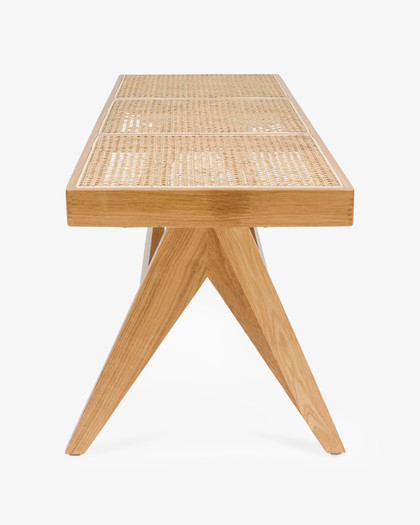 Lillian Bench Seat - Natural, Cane Seat