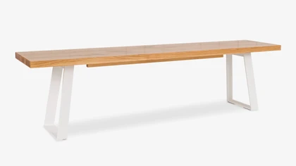 Marko Bench - For 2.0M Table, White Frame