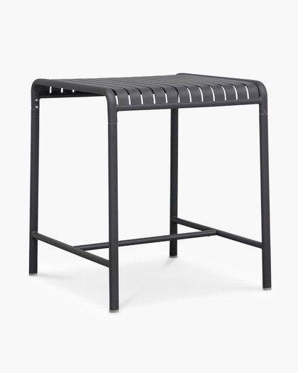 Atticus Outdoor Aluminium Bar Leaner -74X77 90H, Charcoal