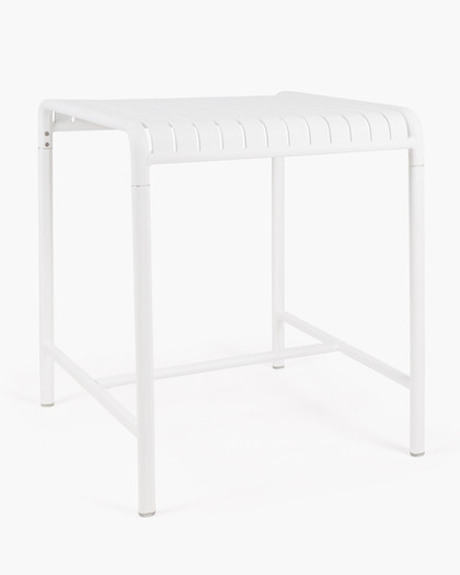 Atticus Outdoor Aluminium Bar Leaner - 74X77 90H, White